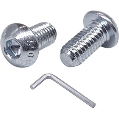 Marcopol Confezione da 50 viti a testa cilindrica ISO 7380 M6 x 12 mm, vite a macchina, esagono incassato, 50, M6 x 12 mm Marcopol Confezione da 50 viti a testa cilindrica ISO 7380 M6 x 12 mm, vite a macchina, esagono incassato, 50, M6 x 12 mm