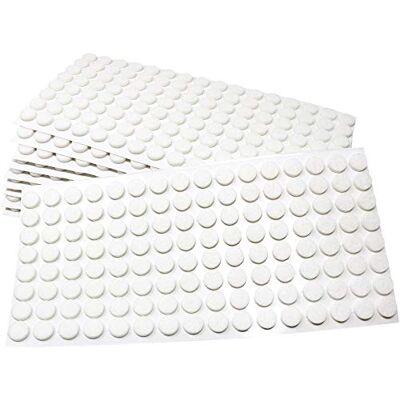Adsamm ® / 1280 x feltrini autoadesivi/Bianco/ø 12 mm/Rotondo/piedini per mobili in feltro da 3.5 mm di spessore/pad protettivi per arredi Adsamm ® / 1280 x feltrini autoadesivi/Bianco/ø 12 mm/Rotondo/piedini per mobili in feltro da 3.5 mm di spessore/pad protettivi per arredi