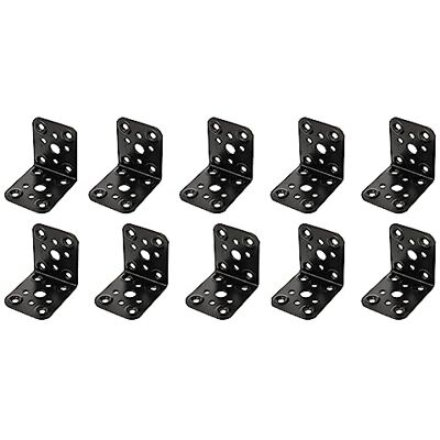 Amig Pacco da 10 Angoli Piani per Strutture in Legno Supporti Angolari a 90 gradi Squadrette di Montaggio Fissaggio per Mobili, Armadi o Tavoli Acciaio Colore Nero 60 x 50 x 2.2 mm Amig Pacco da 10 Angoli Piani per Strutture in Legno Supporti Angolari a 90 gradi Squadrette di Montaggio Fissaggio per Mobili, Armadi o Tavoli Acciaio Colore Nero 60 x 50 x 2.2 mm
