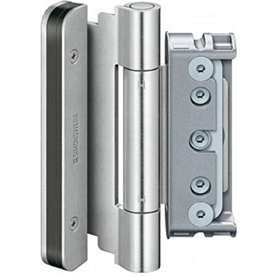 Simonswerk BAKA Protect 4010 Nastro porta 3D FD MSTS con penna, 1 set = 3 pezzi in acciaio INOX Simonswerk BAKA Protect 4010 Nastro porta 3D FD MSTS con penna, 1 set = 3 pezzi in acciaio INOX