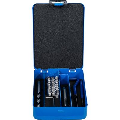 BGS Kit di riparazione per filetti M7 x 1,0 mm 29 pz. BGS Kit di riparazione per filetti M7 x 1,0 mm 29 pz.