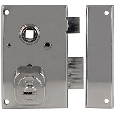 Amig Serratura a cerniera modello , colore argento, 72 x 112 mm Amig Serratura a cerniera modello , colore argento, 72 x 112 mm