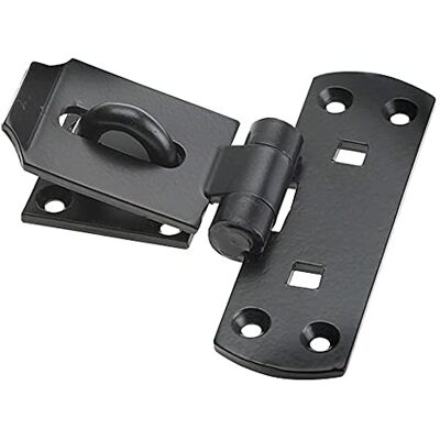 Merriway Bulk Hardware Chiusura di Sicurezza Verticale Rinforzata a Occhiello e Gancio, 150 mm, Nero Merriway Bulk Hardware Chiusura di Sicurezza Verticale Rinforzata a Occhiello e Gancio, 150 mm, Nero