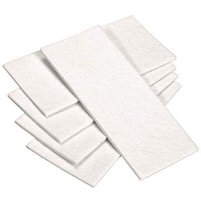 Adsamm ® / 5 x fogli di feltro autoadesivo/Bianco / 80x180 mm/Rettangolare/piedini per mobili in feltro da 3.5 mm di spessore/pad protettivo per mobili e arredi Adsamm ® / 5 x fogli di feltro autoadesivo/Bianco / 80x180 mm/Rettangolare/piedini per mobili in feltro da 3.5 mm di spessore/pad protettivo per mobili e arredi