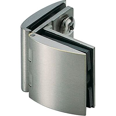 Sugatsune LAMP Cerniera per porta in vetro interno senza chiusura in vetro, cerniera per porte in vetro/acrilico, ottone nichelato opaco Sugatsune LAMP Cerniera per porta in vetro interno senza chiusura in vetro, cerniera per porte in vetro/acrilico, ottone nichelato opaco