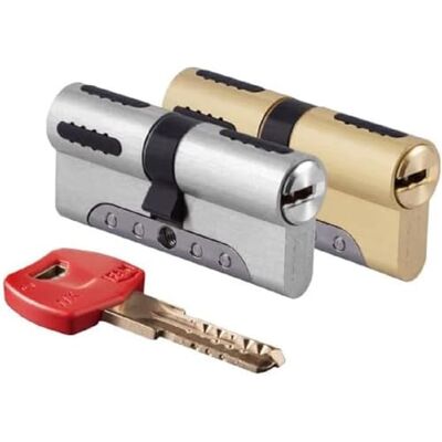 Ifam Cilindro di Alta Sicurezza WX1000, 35x35 mm, Serratura per Porta Esterna, Profilo Europeo, Resistente All'Effrazione, Anti-Scasso, Anti-Trapano, Anti-Bumping, Include 5 Chiavi, Colore Ottone Ifam Cilindro di Alta Sicurezza WX1000, 35x35 mm, Serratura per Porta Esterna, Profilo Europeo, Resistente All'Effrazione, Anti-Scasso, Anti-Trapano, Anti-Bumping, Include 5 Chiavi, Colore Ottone