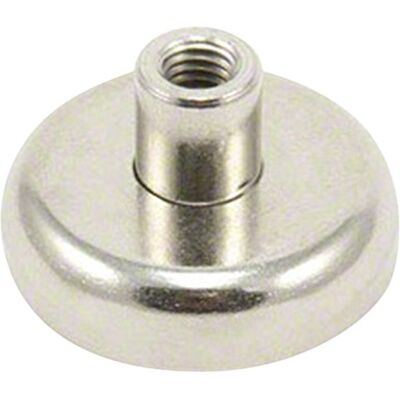 FIRST4MAGNETS 32 mm di diametro x 18 mm di altezza x filettatura M6 Y30BH magnete per vaso in ferrite – 5,8 kg di trazione (sud) (confezione da 20) FIRST4MAGNETS 32 mm di diametro x 18 mm di altezza x filettatura M6 Y30BH magnete per vaso in ferrite – 5,8 kg di trazione (sud) (confezione da 20)