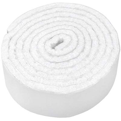 Adsamm ® / rotolo di feltro autoadesivo/Bianco / 24x1000 mm/Nastro/feltro adesivo da 3.5 mm di spessore in nastro/pad protettivo per arredi Adsamm ® / rotolo di feltro autoadesivo/Bianco / 24x1000 mm/Nastro/feltro adesivo da 3.5 mm di spessore in nastro/pad protettivo per arredi