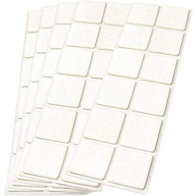 Adsamm ® / 60 x feltrini autoadesivi/Bianco / 35x35 mm/Quadrato/piedini per mobili in feltro da 3.5 mm di spessore/pad protettivi per arredi Adsamm ® / 60 x feltrini autoadesivi/Bianco / 35x35 mm/Quadrato/piedini per mobili in feltro da 3.5 mm di spessore/pad protettivi per arredi