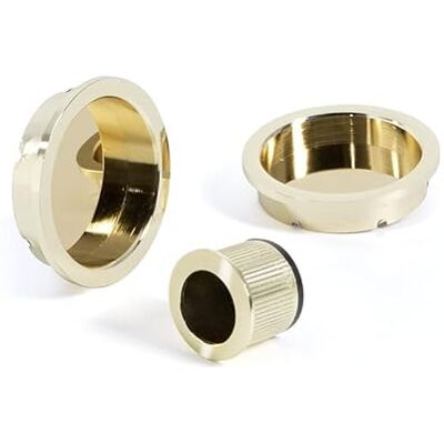 Jdell Set maniglia e unghia per porte scorrevoli finitura oro Jdell Set maniglia e unghia per porte scorrevoli finitura oro