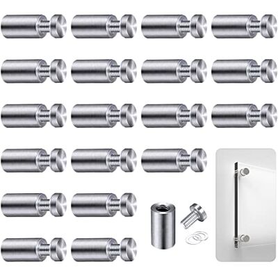 HERKINDNESS 20 pcs In Acciaio Inox Vite Pubblicità Viti di Fissaggio Bulloni Supporto Vite Segno Pubblicità Chiodi Hardware Supporti Viti Frameless Standoff Clamp Per Vetro 12 x 25mm HERKINDNESS 20 pcs In Acciaio Inox Vite Pubblicità Viti di Fissaggio Bulloni Supporto Vite Segno Pubblicità Chiodi Hardware Supporti Viti Frameless Standoff Clamp Per Vetro 12 x 25mm