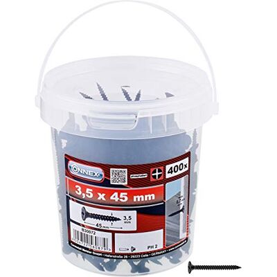 Connex Modello a400 emr - Viti per cartongesso 3,5x45mm - Fissaggio Connex Modello a400 emr - Viti per cartongesso 3,5x45mm - Fissaggio