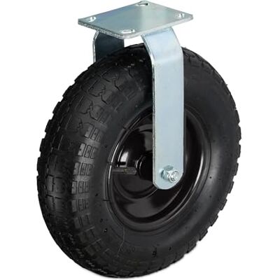 Relaxdays Ruota per Carrello Fissa 3.50-6, Rotella per Mobili e Carico di Portata 120 kg, Gomma Gonfiabile, V.Colori Relaxdays Ruota per Carrello Fissa 3.50-6, Rotella per Mobili e Carico di Portata 120 kg, Gomma Gonfiabile, V.Colori