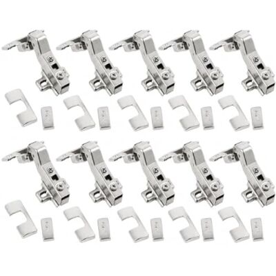 GTV Cerniera angolare HCKT 30° con chiusura ammortizzata, Clip-On, scodellino 35 mm, Nichel, 10 pezzi GTV Cerniera angolare HCKT 30° con chiusura ammortizzata, Clip-On, scodellino 35 mm, Nichel, 10 pezzi