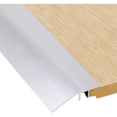 XBTGS Striscia di transizione per pavimento, cucina, camera da letto, 95/105/115/125/135/145 cm, striscia di transizione per pavimento e pavimento, strisce di collegamento per soglia HEI, argento, 95 XBTGS Striscia di transizione per pavimento, cucina, camera da letto, 95/105/115/125/135/145 cm, striscia di transizione per pavimento e pavimento, strisce di collegamento per soglia HEI, argento, 95