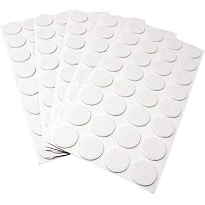 Adsamm ® / 160 x feltrini autoadesivi/Bianco/ø 26 mm/Rotondo/piedini per mobili in feltro da 3.5 mm di spessore/pad protettivi per arredi Adsamm ® / 160 x feltrini autoadesivi/Bianco/ø 26 mm/Rotondo/piedini per mobili in feltro da 3.5 mm di spessore/pad protettivi per arredi
