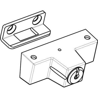 Roto Originale Tornello con Cilindro e Chiave, Argento, 6,3 x 2 x 3 Roto Originale Tornello con Cilindro e Chiave, Argento, 6,3 x 2 x 3