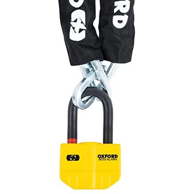 Oxford Boss Serratura a catena con allarme, 14 mm 1,5 m Oxford Boss Serratura a catena con allarme, 14 mm 1,5 m