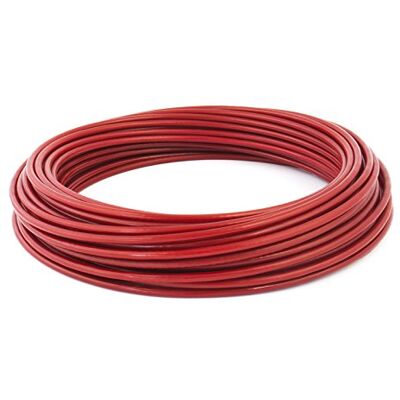 DQ-PP 20m PVC cavo acciaio 6mm rosso colore 1x19 guaina corda silvicolata zincato con rivestimento in polimero DQ-PP 20m PVC cavo acciaio 6mm rosso colore 1x19 guaina corda silvicolata zincato con rivestimento in polimero