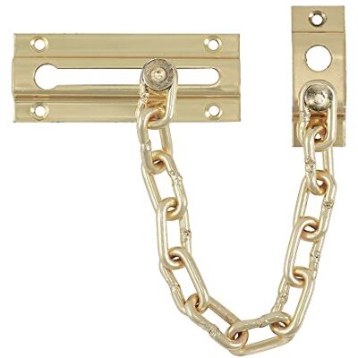 TIMCO - Blocco Catena Porta - 85mm - Oro - Lock TIMCO - Blocco Catena Porta - 85mm - Oro - Lock