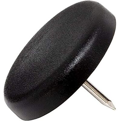 Adsamm PG-N-BL-30 32 feltrini in plastica con chiodo, Ø 30 mm, colore: Nero Adsamm PG-N-BL-30 32 feltrini in plastica con chiodo, Ø 30 mm, colore: Nero