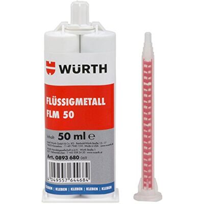 Würth 2K-flüssigmetall spatola FLM 50 2-componenti adesivo Würth 2K-flüssigmetall spatola FLM 50 2-componenti adesivo