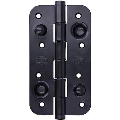 Amig Set di 6 Cerniere di Sicurezza per Porte Angoli Arrotondati Apertura e Chiusura Silenziose Sostiene Saldamente le Porte d'Ingresso Acciaio Nero Epoxi 150 x 82 x 3 mm Amig Set di 6 Cerniere di Sicurezza per Porte Angoli Arrotondati Apertura e Chiusura Silenziose Sostiene Saldamente le Porte d'Ingresso Acciaio Nero Epoxi 150 x 82 x 3 mm