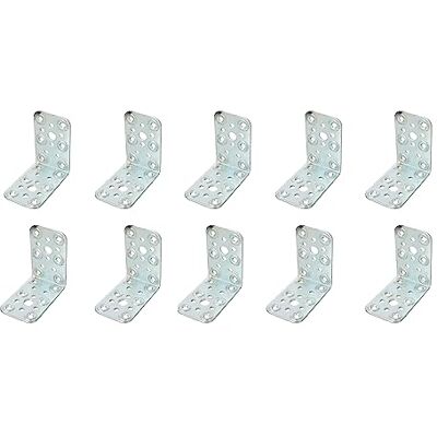 Amig Pacco da 10 Angoli Piani per Strutture in Legno Supporti Angolari a 90 gradi Squadrette di Montaggio Fissaggio per Mobili, Armadi o Tavoli Acciaio Colore Argento 80 x 50 x 2.2 mm Amig Pacco da 10 Angoli Piani per Strutture in Legno Supporti Angolari a 90 gradi Squadrette di Montaggio Fissaggio per Mobili, Armadi o Tavoli Acciaio Colore Argento 80 x 50 x 2.2 mm