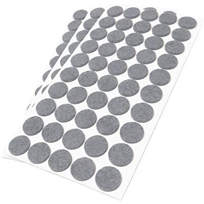 Adsamm ® / 150 x feltrini autoadesivi/Grigio/ø 22 mm/Rotondo/piedini per mobili in feltro da 3.5 mm di spessore/pad protettivi per arredi Adsamm ® / 150 x feltrini autoadesivi/Grigio/ø 22 mm/Rotondo/piedini per mobili in feltro da 3.5 mm di spessore/pad protettivi per arredi