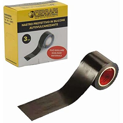 Acer Nastro sigillante autovulcanizzante nero lunghezza 3 mt. altezza 25 mm. Acer Nastro sigillante autovulcanizzante nero lunghezza 3 mt. altezza 25 mm.