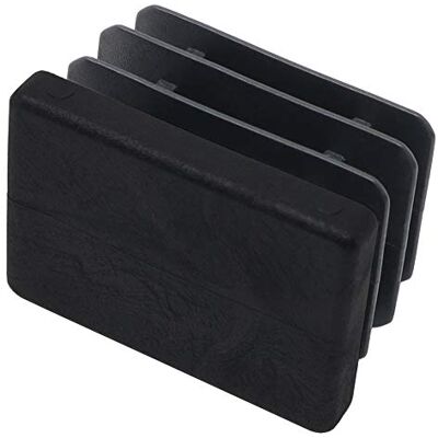 Adsamm ® / 4 x puntali alettati a incastro / neri / 21x31 23x33 mm / rettangolari / piedini in polietilene per gambe di mobili in tubolare / puntali protettivi per arredi ® Quality Adsamm ® / 4 x puntali alettati a incastro / neri / 21x31 23x33 mm / rettangolari / piedini in polietilene per gambe di mobili in tubolare / puntali protettivi per arredi ® Quality