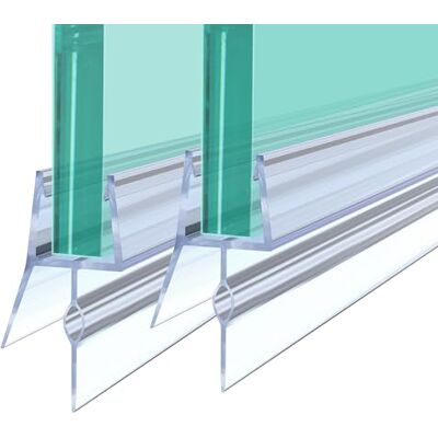 C-easb Guarnizione Doccia Sottoporta, 2 x 1M Guarnizioni Doccia Porte in Vetro da 5-8 mm, Guarnizione Porta Doccia Verticale, Guarnizione per Box Doccia in PVC C-easb Guarnizione Doccia Sottoporta, 2 x 1M Guarnizioni Doccia Porte in Vetro da 5-8 mm, Guarnizione Porta Doccia Verticale, Guarnizione per Box Doccia in PVC