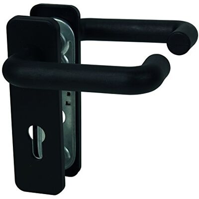 Alpertec Nylon – per porte antincendio – Rettangolare Maniglia/maniglia PZ maniglia quadrata, 9 mm, distanza 72 mm, Nero, 40150020 K1 Alpertec Nylon – per porte antincendio – Rettangolare Maniglia/maniglia PZ maniglia quadrata, 9 mm, distanza 72 mm, Nero, 40150020 K1