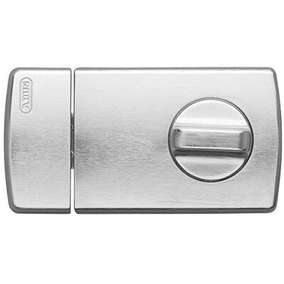 ABUS Serratura Aggiuntiva per Porte 2110 con Manopola Girevole, Cilindro con Chiave a Profilo, Antiscasso, Argento, 56033 ABUS Serratura Aggiuntiva per Porte 2110 con Manopola Girevole, Cilindro con Chiave a Profilo, Antiscasso, Argento, 56033