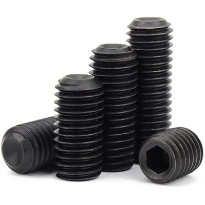 RYRYR Grani for maniglie delle porte, grani con punta a tazza esagonale, M3 M4 M5 M6 M7 M8 M10 M12 filettatura fine DIN916 Nero 12.9 acciaio esagonale con cava esagonale a brugola con punta a tazza Vite sen RYRYR Grani for maniglie delle porte, grani con punta a tazza esagonale, M3 M4 M5 M6 M7 M8 M10 M12 filettatura fine DIN916 Nero 12.9 acciaio esagonale con cava esagonale a brugola con punta a tazza Vite sen