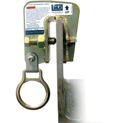 3M DBI-SALA Connettore di ancoraggio, piastra di ancoraggio in acciaio con anello a D, adatto per lamiera di acciaio spessa da 3/8" a 2,5 cm, colore: oro 3M DBI-SALA Connettore di ancoraggio, piastra di ancoraggio in acciaio con anello a D, adatto per lamiera di acciaio spessa da 3/8" a 2,5 cm, colore: oro