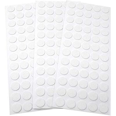 Adsamm ® / 180 x feltrini autoadesivi ultrasottili/Bianco/ø 14 mm/Rotondo/piedini per mobili in feltro extra fine da 1.5 mm di spessore/pad protettivi per arredi Adsamm ® / 180 x feltrini autoadesivi ultrasottili/Bianco/ø 14 mm/Rotondo/piedini per mobili in feltro extra fine da 1.5 mm di spessore/pad protettivi per arredi