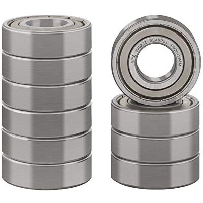 XiKe 10 Pezzi 6202ZZ Cuscinetti a sfera a doppia tenuta 15x35x11mm Acciaio cromato e Pre-lubrificati, 6202-2Z Cuscinetto a sfere a gola profonda. XiKe 10 Pezzi 6202ZZ Cuscinetti a sfera a doppia tenuta 15x35x11mm Acciaio cromato e Pre-lubrificati, 6202-2Z Cuscinetto a sfere a gola profonda.