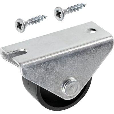 Aerzetix Set di 4 Ruote Fisse Lineari per Mobili Ø25mm + 10 Viti per Legno Ø3.5x16mm Piastra di Fissaggio 40x18mm Capacità di Carico 25 kg Aerzetix Set di 4 Ruote Fisse Lineari per Mobili Ø25mm + 10 Viti per Legno Ø3.5x16mm Piastra di Fissaggio 40x18mm Capacità di Carico 25 kg