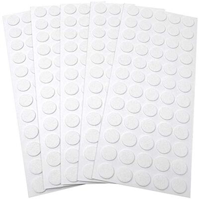 Adsamm ® / 300 x feltrini autoadesivi ultrasottili/Bianco/ø 14 mm/Rotondo/piedini per mobili in feltro extra fine da 1.5 mm di spessore/pad protettivi per arredi Adsamm ® / 300 x feltrini autoadesivi ultrasottili/Bianco/ø 14 mm/Rotondo/piedini per mobili in feltro extra fine da 1.5 mm di spessore/pad protettivi per arredi