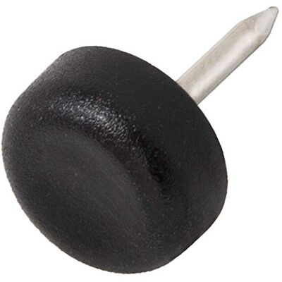 Adsamm feltrini in plastica con chiodo, diametro 13 mm, colore: Nero Adsamm feltrini in plastica con chiodo, diametro 13 mm, colore: Nero