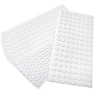 Adsamm ® / 1280 x feltrini autoadesivi ultrasottili/Bianco/ø 12 mm/Rotondo/piedini per mobili in feltro extra fine da 1.5 mm di spessore/pad protettivi per arredi Adsamm ® / 1280 x feltrini autoadesivi ultrasottili/Bianco/ø 12 mm/Rotondo/piedini per mobili in feltro extra fine da 1.5 mm di spessore/pad protettivi per arredi