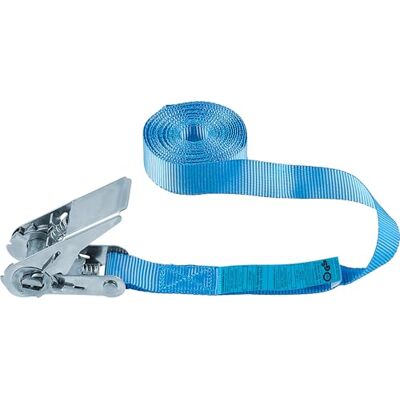 Cornat Connex Cinghia di ancoraggio monopezzo, 5 m x 25 mm, portata massima 800 kg, con chiusura a morsetto, senza ganci, in polipropilene/cinghia di tensione/fusibile di carico/cinghia a cricchetto Cornat Connex Cinghia di ancoraggio monopezzo, 5 m x 25 mm, portata massima 800 kg, con chiusura a morsetto, senza ganci, in polipropilene/cinghia di tensione/fusibile di carico/cinghia a cricchetto