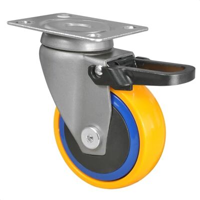 WAGNER Design 3C Ruota girevole/ruota di trasporto/ruota per mobili multicolore, battistrada morbido, diametro Ø 75 mm, freno totale, cuscinetto a sfere, portata 75 kg WAGNER Design 3C Ruota girevole/ruota di trasporto/ruota per mobili multicolore, battistrada morbido, diametro Ø 75 mm, freno totale, cuscinetto a sfere, portata 75 kg