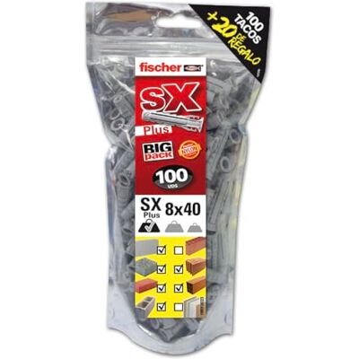 Fischer Stecca da Parete, Grigio, 8x40 Fischer Stecca da Parete, Grigio, 8x40