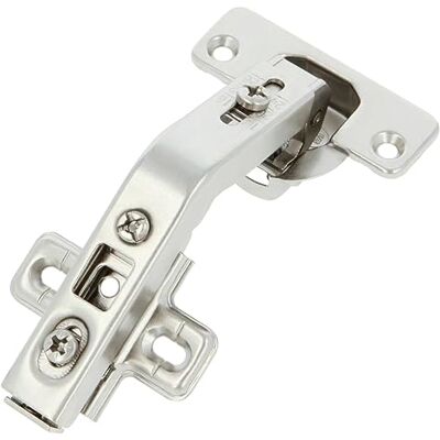 Amig Confezione da 20 cerniere, coppa dritta, Ø35 mm, con scatto di apertura rapida, distanza tra i fori di 48 mm, smusso +25°, per mobili da cucina, acciaio argentato. Amig Confezione da 20 cerniere, coppa dritta, Ø35 mm, con scatto di apertura rapida, distanza tra i fori di 48 mm, smusso +25°, per mobili da cucina, acciaio argentato.