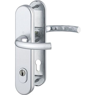 HOPPE Guarnizione di sicurezza TÔKYÔ-Ö-Norm distanza 88 mm, alluminio anodizzato argento, cilindro profilato per porta di spessore 67-72 mm, con protezione nucleare, classe 3, 1 pezzo HOPPE Guarnizione di sicurezza TÔKYÔ-Ö-Norm distanza 88 mm, alluminio anodizzato argento, cilindro profilato per porta di spessore 67-72 mm, con protezione nucleare, classe 3, 1 pezzo