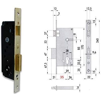 CISA 5C110-70-0 SERRATURA INFILARE CILINDRO SAGOMATO BQ F22 CISA 5C110-70-0 SERRATURA INFILARE CILINDRO SAGOMATO BQ F22