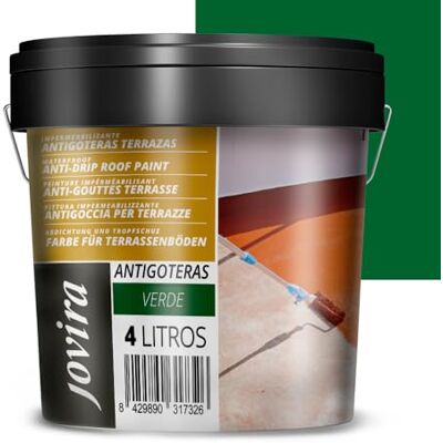 JOVIRA PINTURAS - Antigoteras Terrazas - Verde - 5 Kg - Waterproof coating JOVIRA PINTURAS - Antigoteras Terrazas - Verde - 5 Kg - Waterproof coating