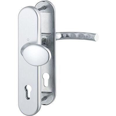 HOPPE sicurezza della maniglia Tokyo OE di Norma distanza 88 mm, per porte dello spessore di 67 72 mm senza nucleo ANTISCASSO, classe 3, in alluminio anodizzato argento, 1 pezzi HOPPE sicurezza della maniglia Tokyo OE di Norma distanza 88 mm, per porte dello spessore di 67 72 mm senza nucleo ANTISCASSO, classe 3, in alluminio anodizzato argento, 1 pezzi